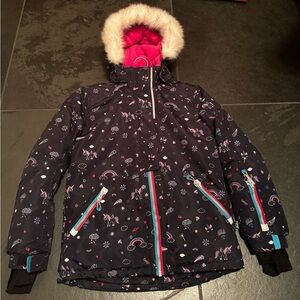 Deux par Deux Two Piece Play Ski Suit (Jacket Size 10Y, Pant Size 8)